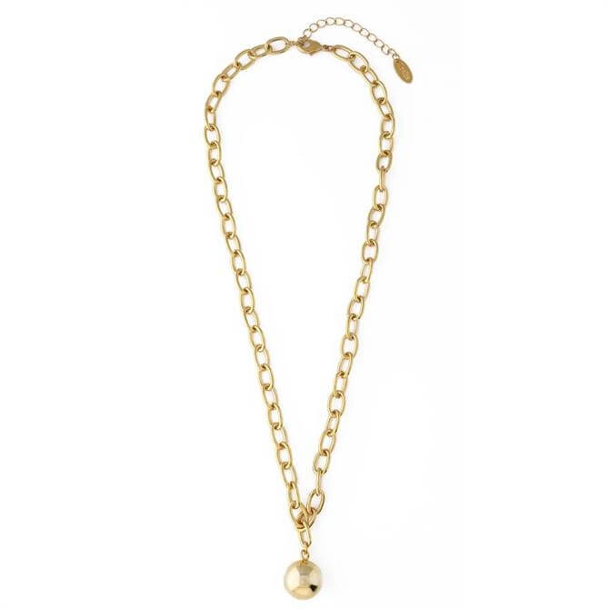 Orelia London Jewellery Clean Orb Statement Gold Necklace